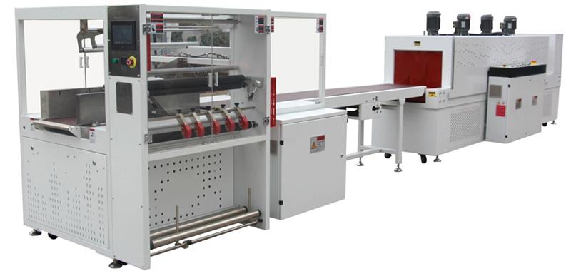 全封闭(对折叠膜式)自动封切收缩包装机的图片