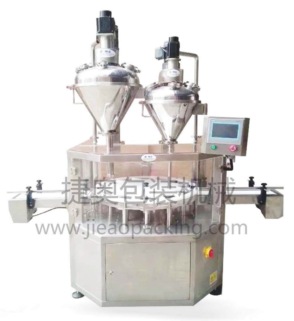 JA-30/50双头螺杆旋转罐装机的图片